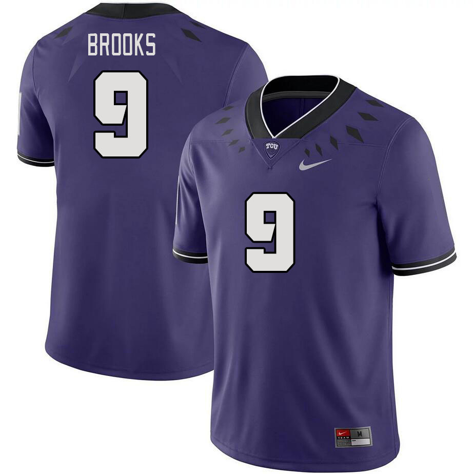Men #9 Marcel Brooks TCU Horned Frogs 2023 College Footbal Jerseys Stitched-Purple